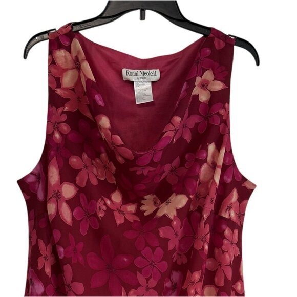 Ronni Nicole Floral Sleeveless Dress Size 22 Lined PlusSize Feminine Lightweight - Picture 2 of 5